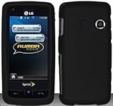 Black Hard Snap On Case Cover Faceplate Protector for LG Banter Touch Metro ....
