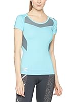 2XU Camiseta Técnica Base Compression (Azul Celeste)