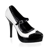 INDULGE-542, 5 Mary Jane Spectator Platform Pump by Pleaser up to Size 16