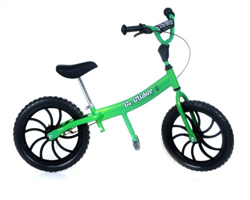 Glide Bikes Go Glider Kid's Balance Bike, Green, 16-Inch