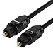 Cmple - TOSLink Optical Digital Audio Cable SPDIF Dolby Digital DTS Surround Sound Bar Cord - 1.5 Feet