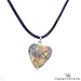 VENETIAURUM Made in Italy Majestic Heart Necklace Crafted in Blue 24K Multicolor Murano Glass and 925 Sterling silver. Total item weight 8.8g Length 17.75in