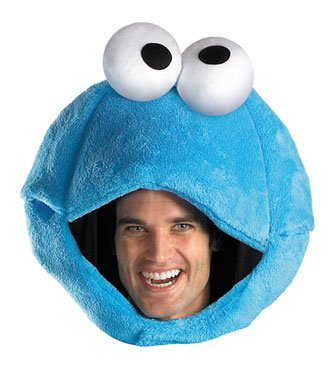 Disguise Inc Sesame Street Cookie Monster Adult Headpiece One-Size  