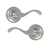 Baldwin 5455.150.PRIV Wave Lever Privacy Set, Satin Nickel