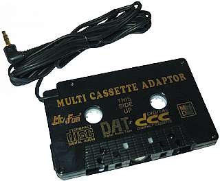 CD-Adaptercassette zum Anschluß von Discman, MP3 usw. an Autoradio