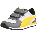 [プーマ] PUMA ジェッター V インファント 343207 10 (ホワイト/スチールグレイ/ダンデライオン/16)