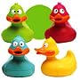 Ouaps - Jouet pour le bain - Canard de bain - 4 couleurs disponibles