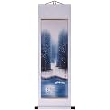 Winter Pond Birds Wall Art Painting - White