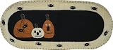 Table Runner Mat - Halloween Spider Pumpkin Jack O'Lantern - Primitive Country Rustic Fall Seasonal Decor
