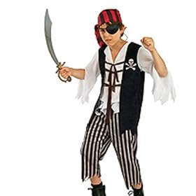 Rubies Halloween Sensations Children's Costumes Captain Skully - Large
