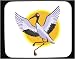 Third Party New : Mouse Pad with crane, sign, horoscope, chinese, forecast, astrology, bird, animal