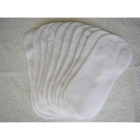 Easy Peasy Fleece Liners Pack 10 White Microfleece