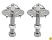 Spectre 4257 Torsion-Style Hood Pin Kit