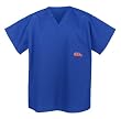 Ole Miss Logo UM University of Mississippi Scrubs Top Shirt-Size LG- For HIM or HER -Officially Licensed NCAA College Logo Apparel For HIM or HER - DRAWSTRING Waist -Officially Licensed NCAA College Logo Apparel SEARCH BROAD BAY SCRUB FOR OTHER College L