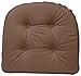 Klear Vu Gripper 100-Percent Cotton Twill Chairpad, Brownstone