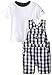 Calvin Klein Baby-Boys Infant Tee with Plaid Shortall