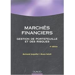 marches financiers, gestion portefeuille et risques 4e ed. (n. p. )
