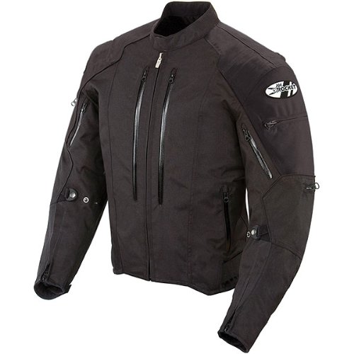 Joe Rocket Atomic 4.0 Men's Textile On-Road Motorcycle Jacket - Black/Black / X-Large