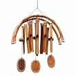 Woodstock Bamboo Rattan U-Frame Windchime