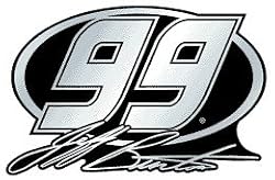 Jeff Burton Silver Auto Emblem - NASCAR Sports Merchandise
