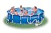 Intex 15 ft x 36 in Metal Frame Swimming Pool Set - Complete Pool Set
