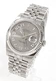 [ロレックス]ROLEX 腕時計 Ref.116234 デイトジャスト WGベゼル シルバー(コンセントリック) アラビア Ref.116234 A メンズ [並行輸入品]