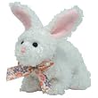 TY Beanie Babies Nibble  - white rabbit