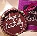 Gourmet Food : Happy Birthday Cake in Solid Milk Chocolate