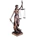 JUSTITIA Themis Goddess of Justice & Law Statue Real Bronze Powder Cast Sculpture
