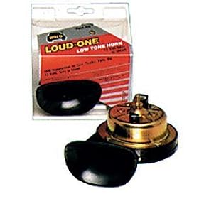 Wolo Model  310-2T Loud One Universal Low Tone Black Replacement Horn - 12 Volt