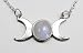 Triple Goddess Symbol in Sterling Silver