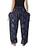 Lannaclothesdesign Women's Smocked Circle Printed Hippie Boho Pants