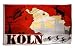 Flagge Fanflagge Köln Skyline - 90 x 150 cm