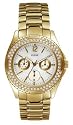 GUESS? Women's Waterpro Gold-Tone Crystal Accented Watch #11609L