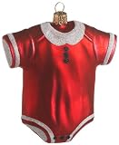 Ornaments To Remember Onesie (Red) Hand-Blown Glass Ornament
