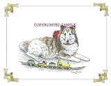 Sheltie - Christmas Design by Cindy Farmer