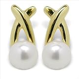Fancy Japanese Akoya Cultured Pearl Earring