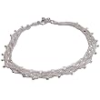 Girls Gifts Sterling Silver Ankle Bracelets Pair 10.25 inches (sanklt076)