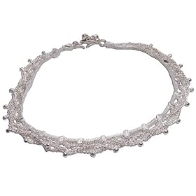 Anklets Ankle Bracelet in Silver Indian Style 51 gms. 10.25 inches