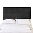 Avalon Tufted Leather Inflatable Headboard - Black (Full/ Queen)