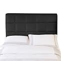 Avalon Tufted Leather Inflatable Headboard - Black (King)