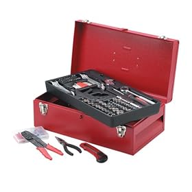 Allied 49036 206 Piece Mechanics Tool Set With Metal Tool Box by Allied International