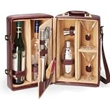Review Picnic Time Picnic Time / Manhattan Deluxe Insulated Cocktail Case- Mahogany