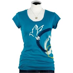 Click here to buy Fossil Graphic Tee - White Dove (Color: Blue Multi) by Fossil.