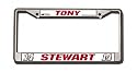 Tony Stewart Chrome License Plate Frame