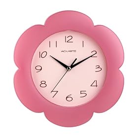 Chaney Instruments Pink Petals Wall Clock