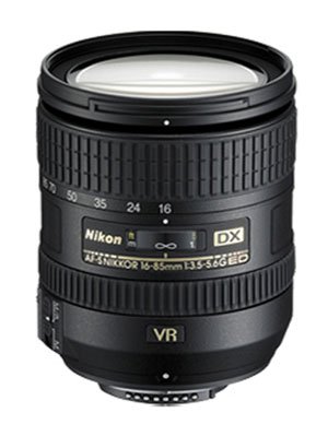 Nikon 16-85mm f/3.5-5.6G AF-S DX ED VR Nikkor Wide Angle Telephoto Zoom Lens for Nikon DSLR Cameras