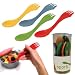 SPORKS set of 4 in ASSORTED colors FLATWARE combo