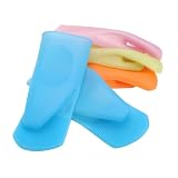 SiliconeZone Pair Of Oven Mitts, Translucent Pink