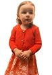 Handmade Sweater for Toddler Girl - Deep Orange Lily (Knitted) [Baby Product]